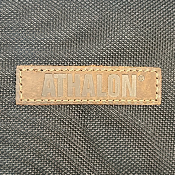 ATHALON | 21" Ponderosa Ballistic & Genuine Leather Duffel Bag - Black - Picture 6 of 10